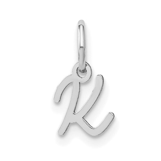 14KW Upper case Letter K Initial Charm