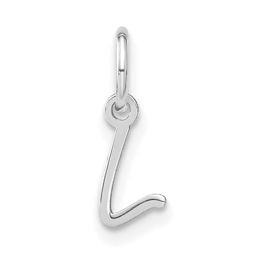 14KW Upper case Letter L Initial Charm