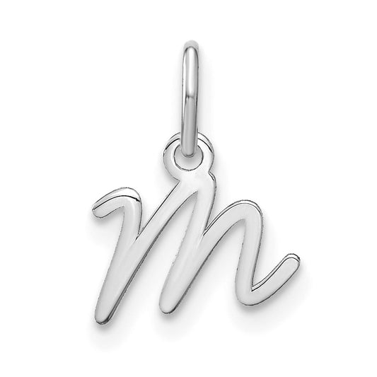 14KW Upper case Letter M Initial Charm