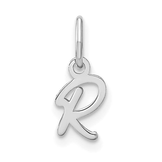 14KW Upper case Letter R Initial Charm