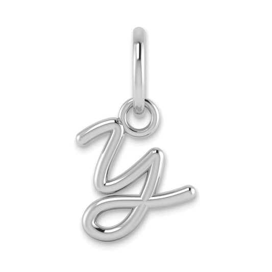 14KW Upper case Letter Y Initial Charm