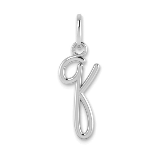 14KW Lower case Letter Q Initial Charm