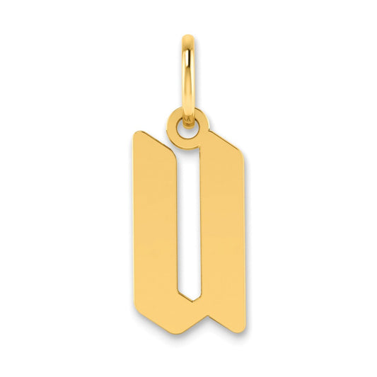 14KY Letter U Initial Pendant
