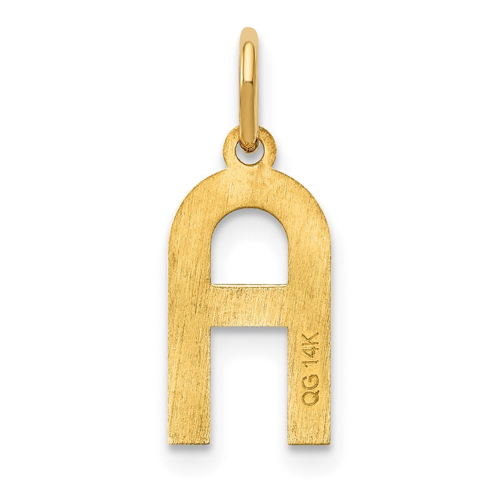 14ky Letter A Initial Pendant