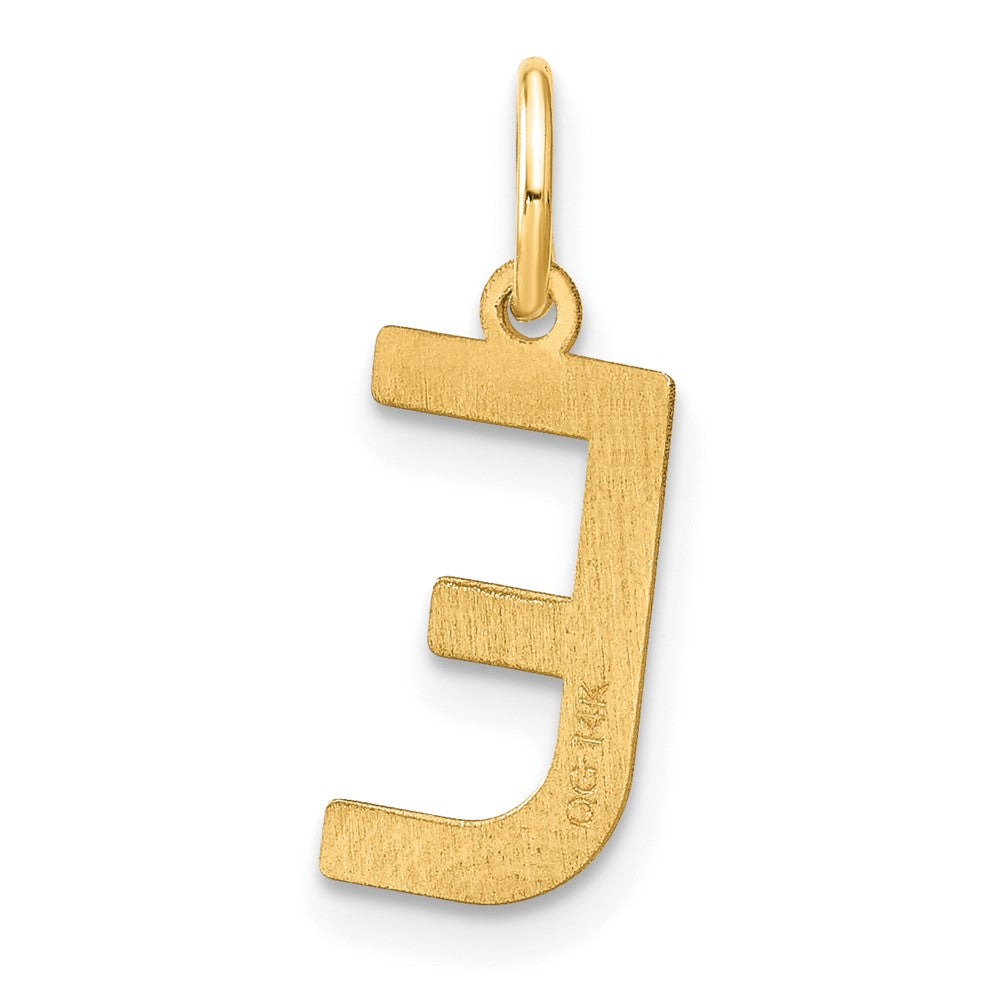 14ky Letter E Initial Pendant