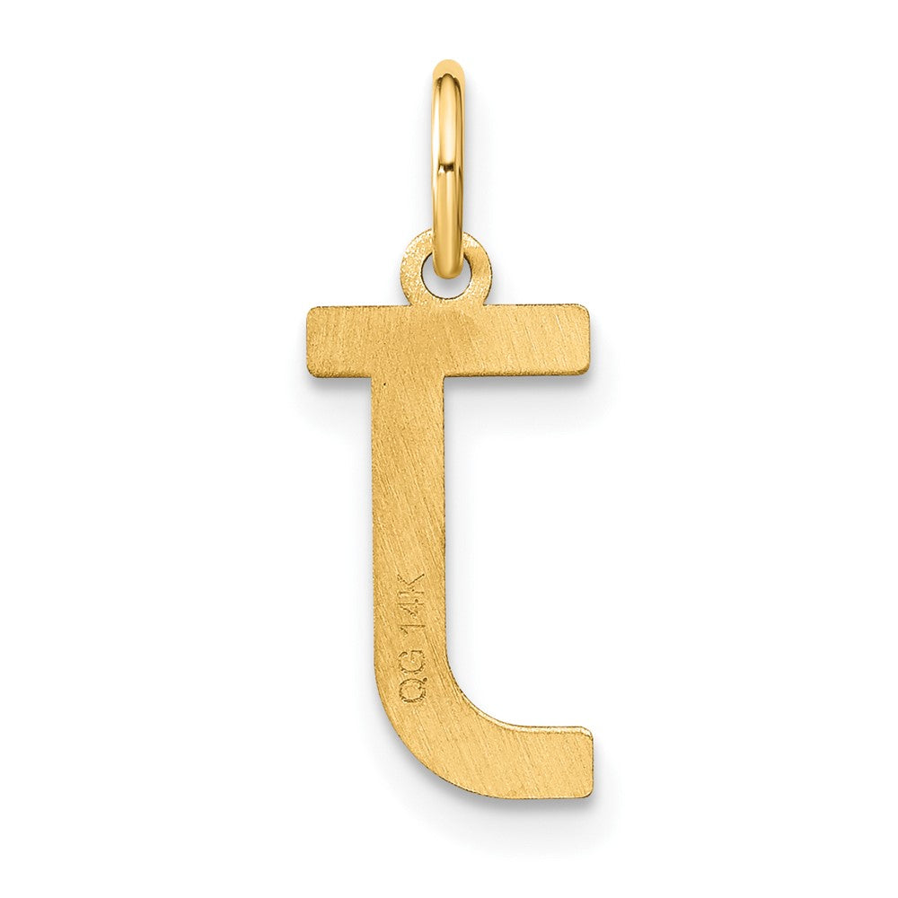 14ky Letter J Initial Pendant