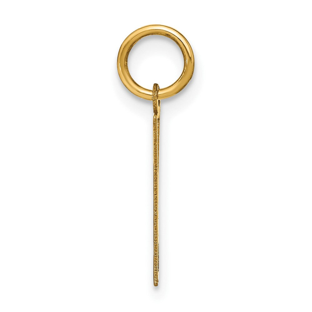 14ky Letter W Initial Pendant