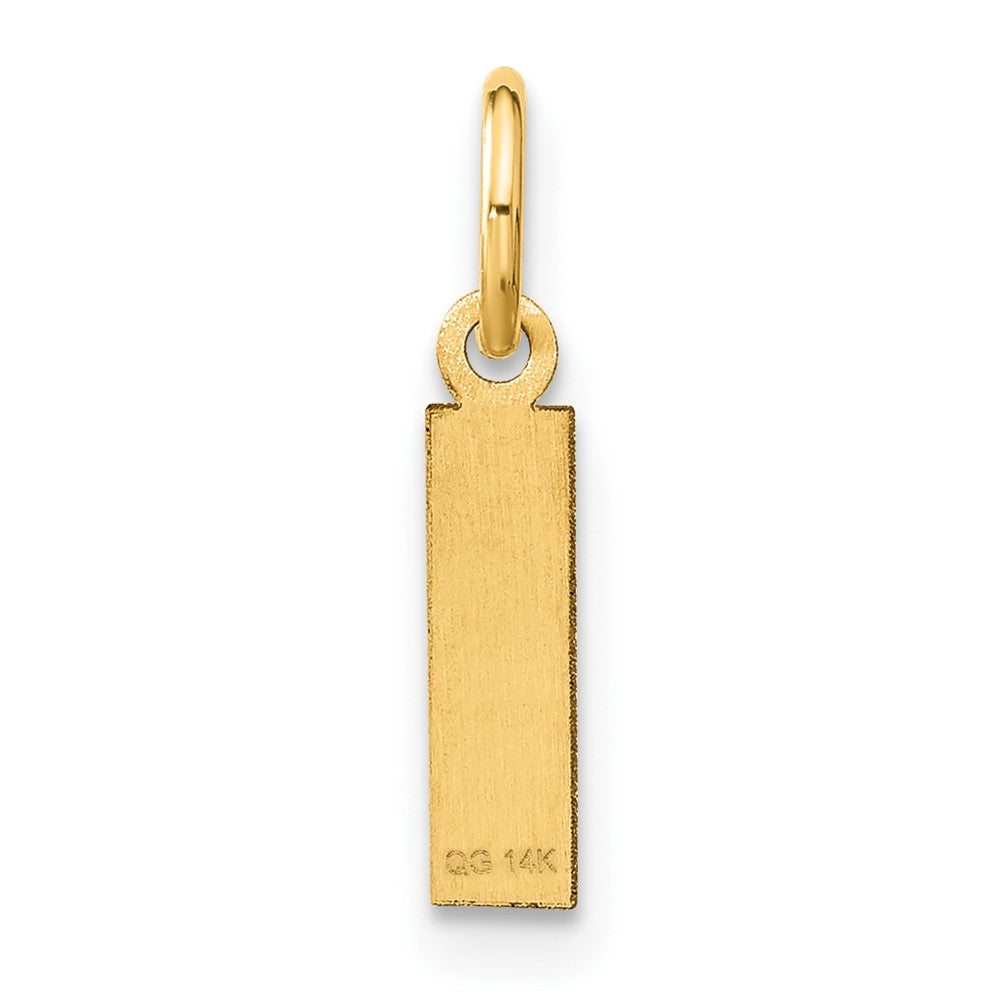14ky Letter I Initial Pendant
