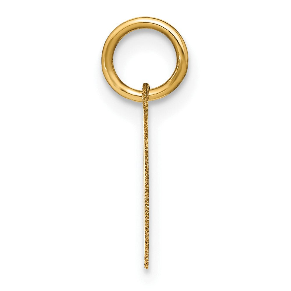 14ky Letter O Initial Pendant