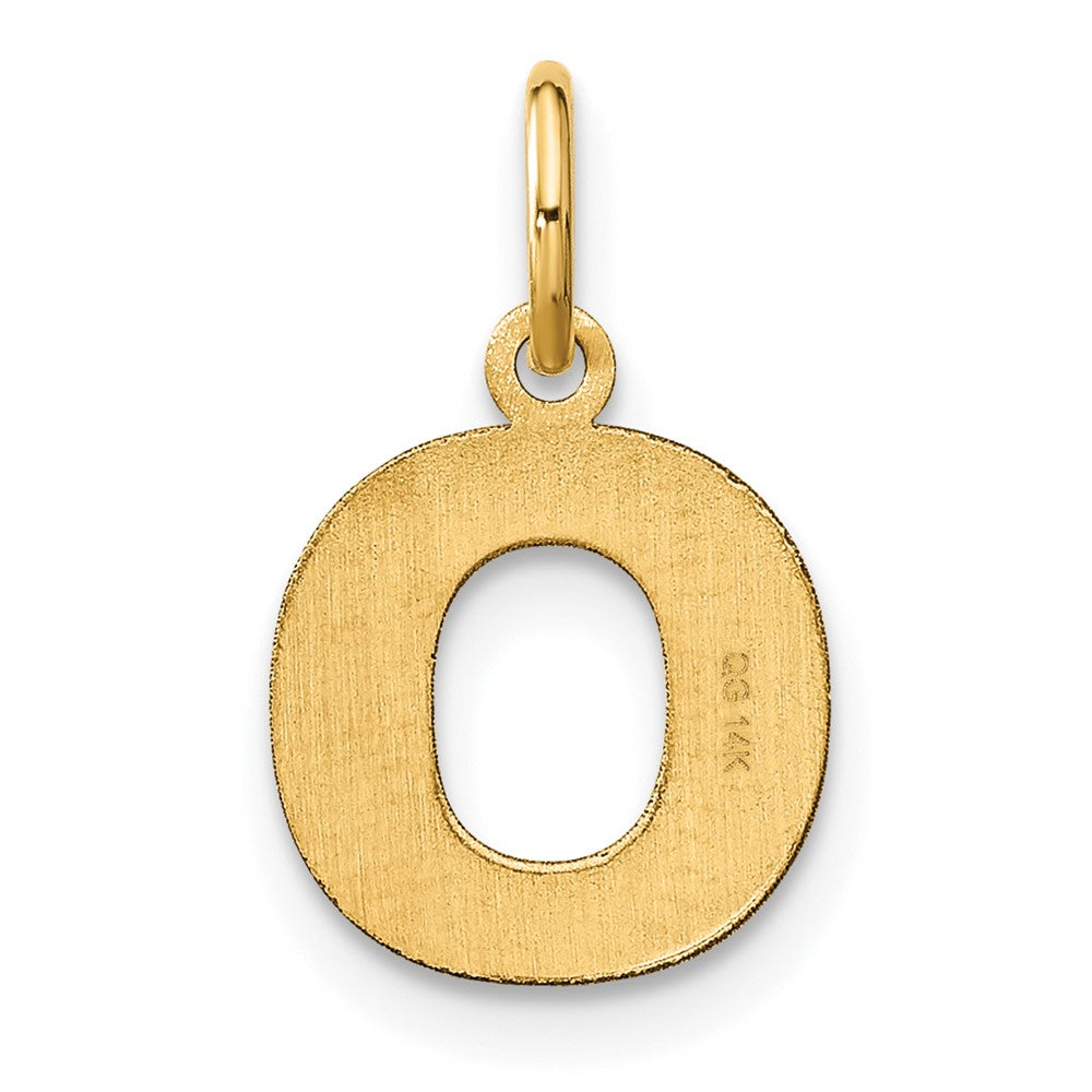 14ky Letter O Initial Pendant