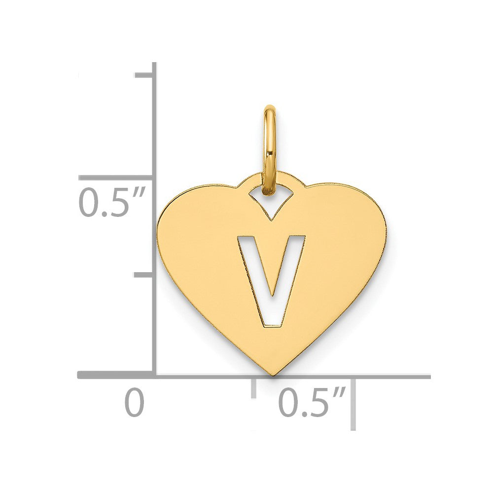 14ky Initial Letter V Initial Charm