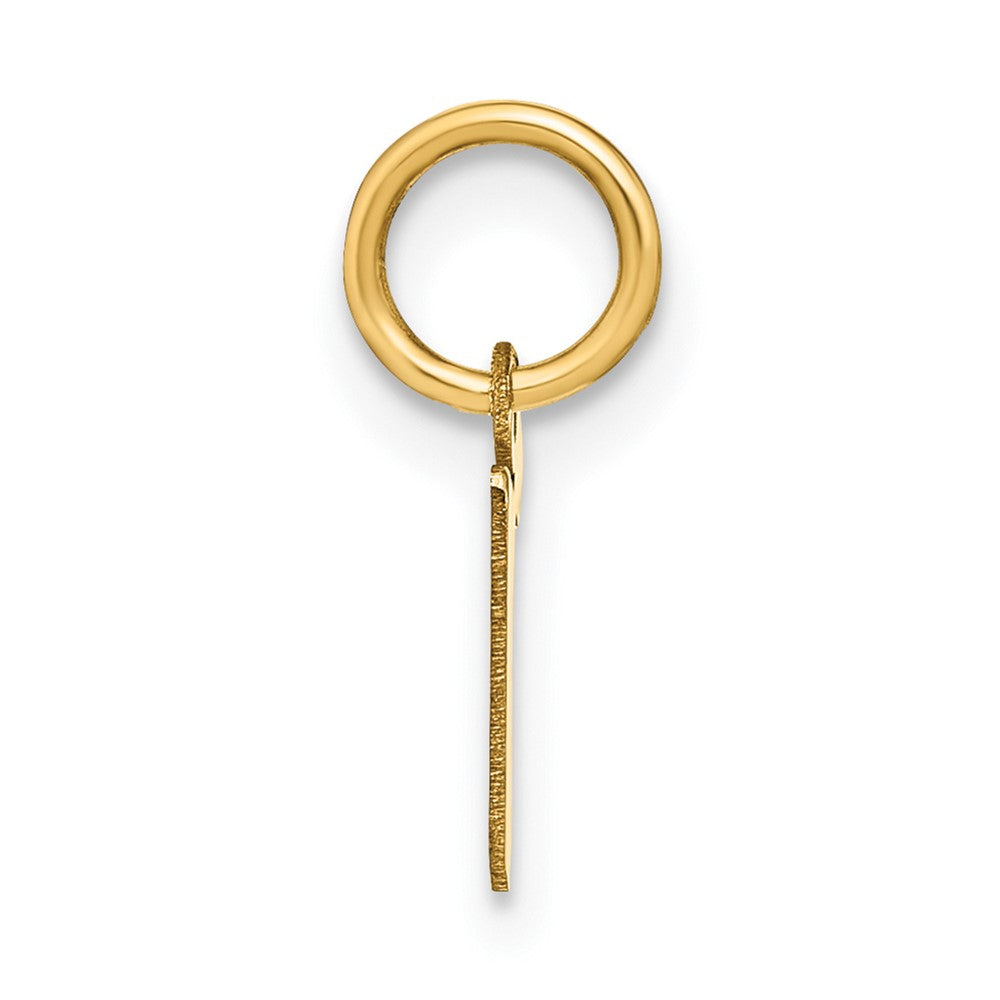 14ky Lowercase Letter R Initial Pendant