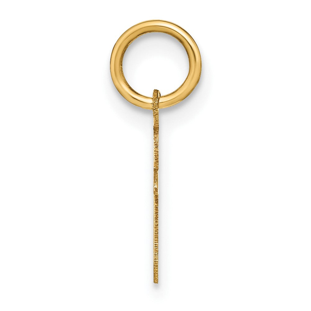 14ky Lowercase Letter T Initial Pendant