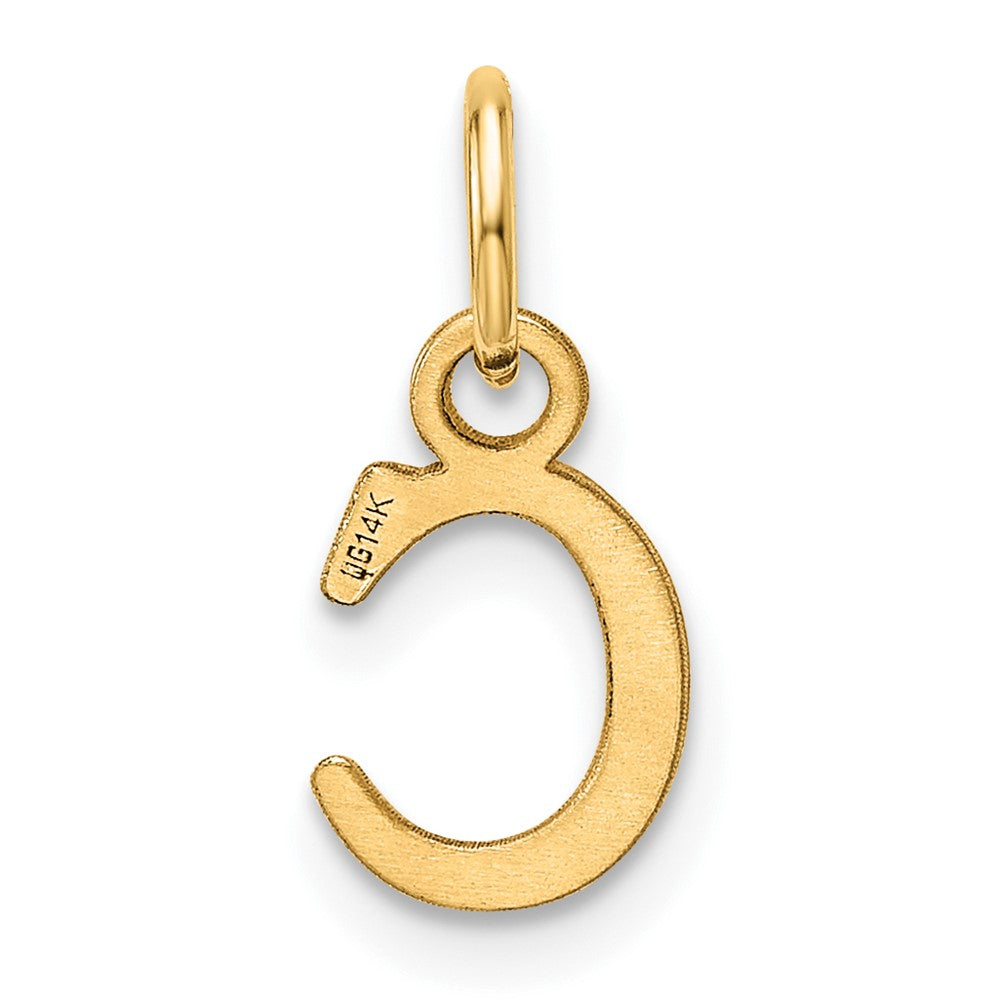 14ky Cutout Letter C Initial Pendant