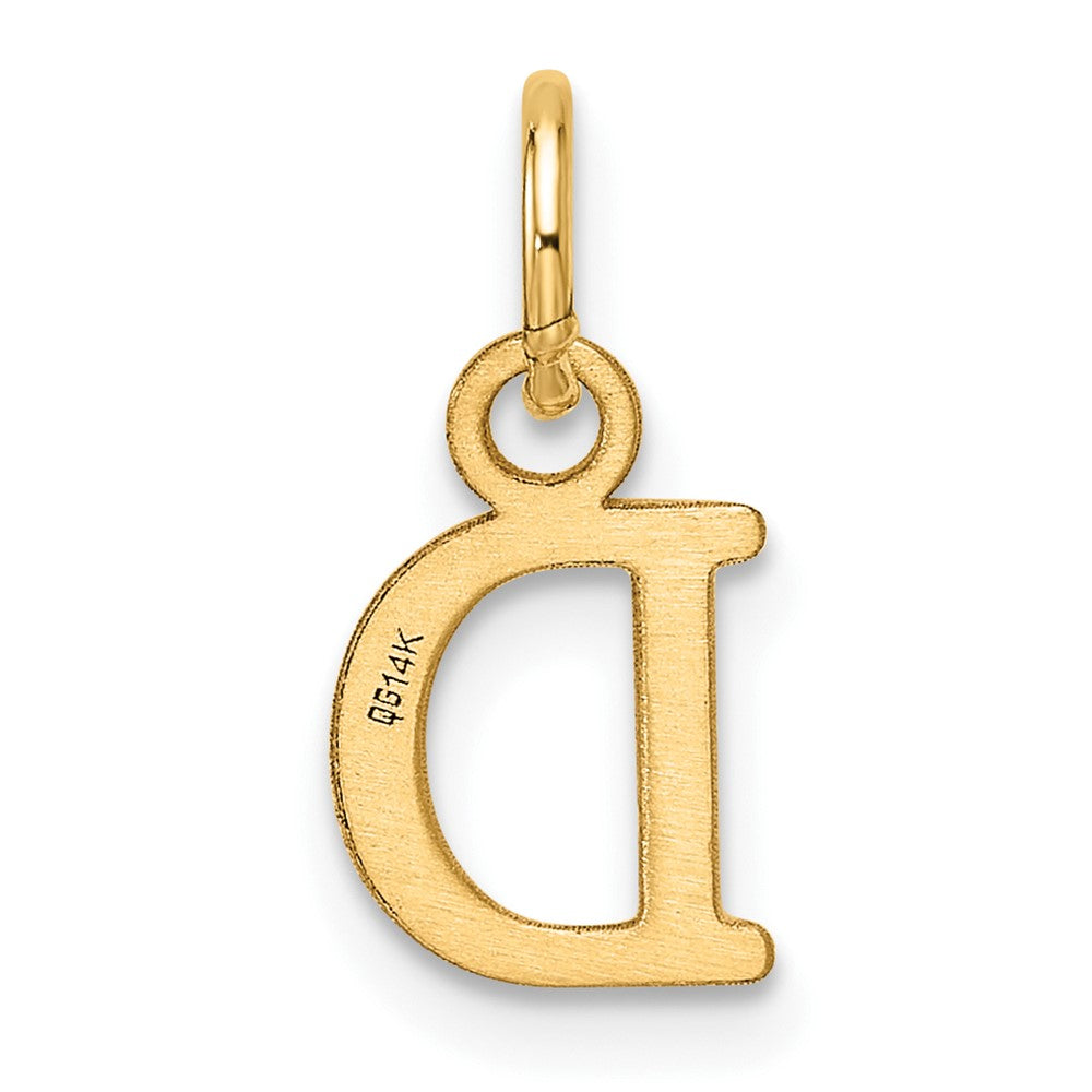 14ky Cutout Letter D Initial Pendant