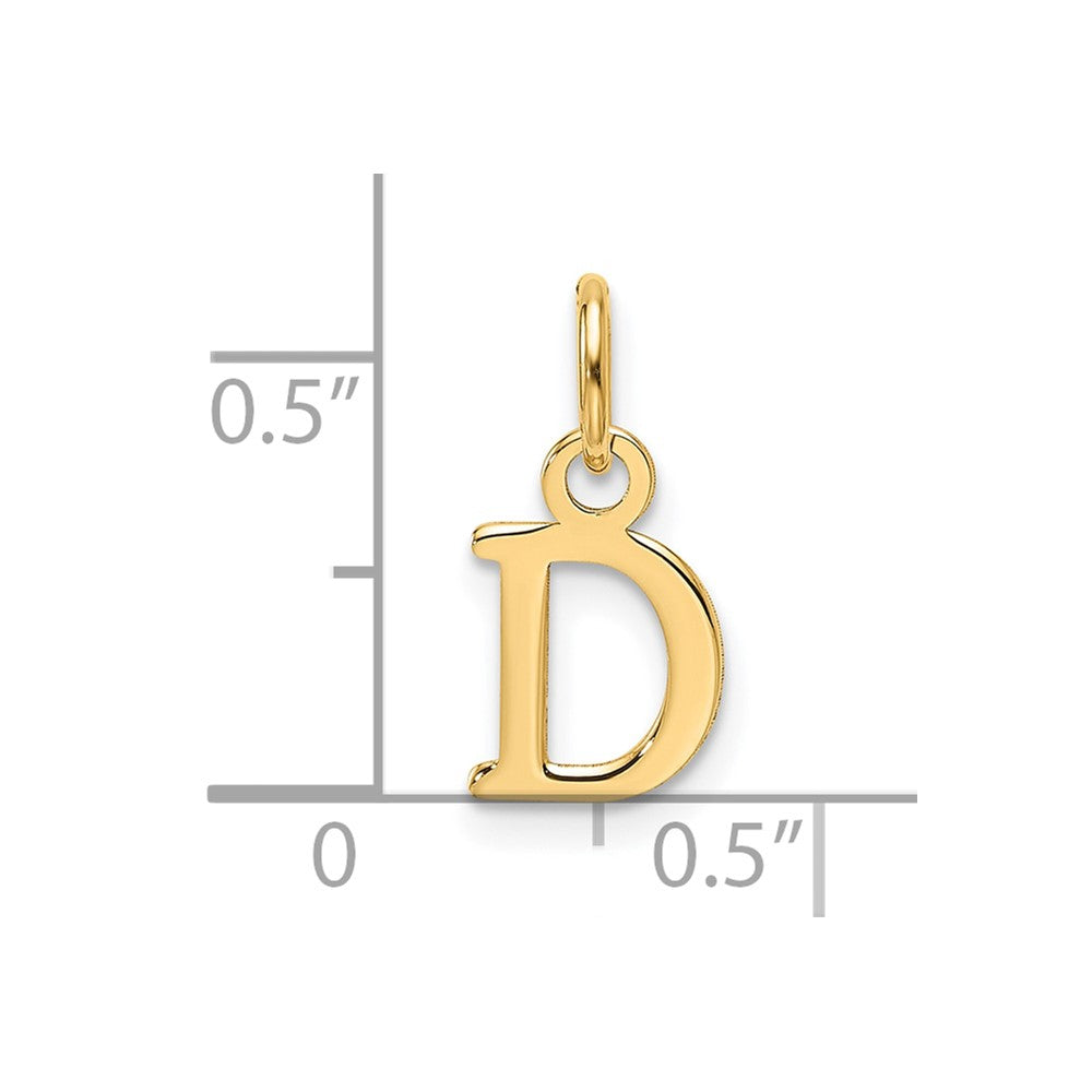 14ky Cutout Letter D Initial Pendant