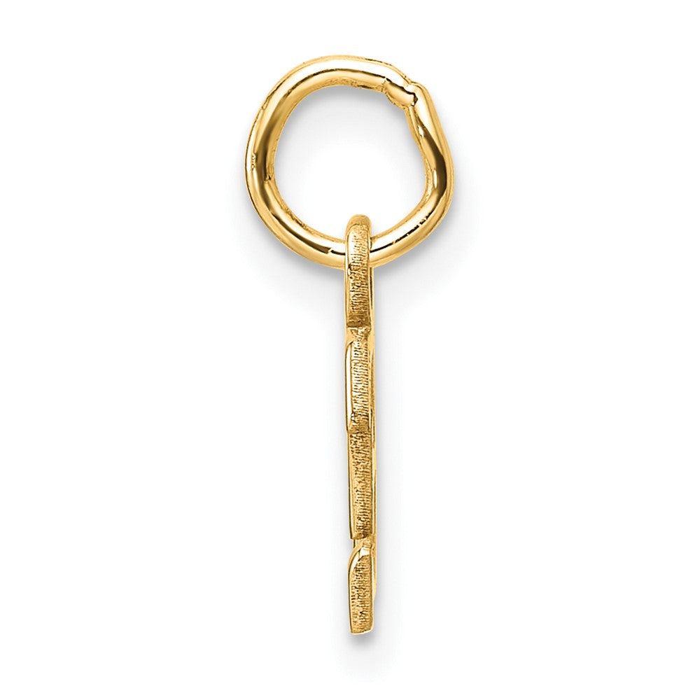 14ky Cutout Letter E Initial Pendant