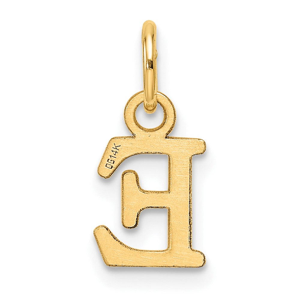 14ky Cutout Letter E Initial Pendant