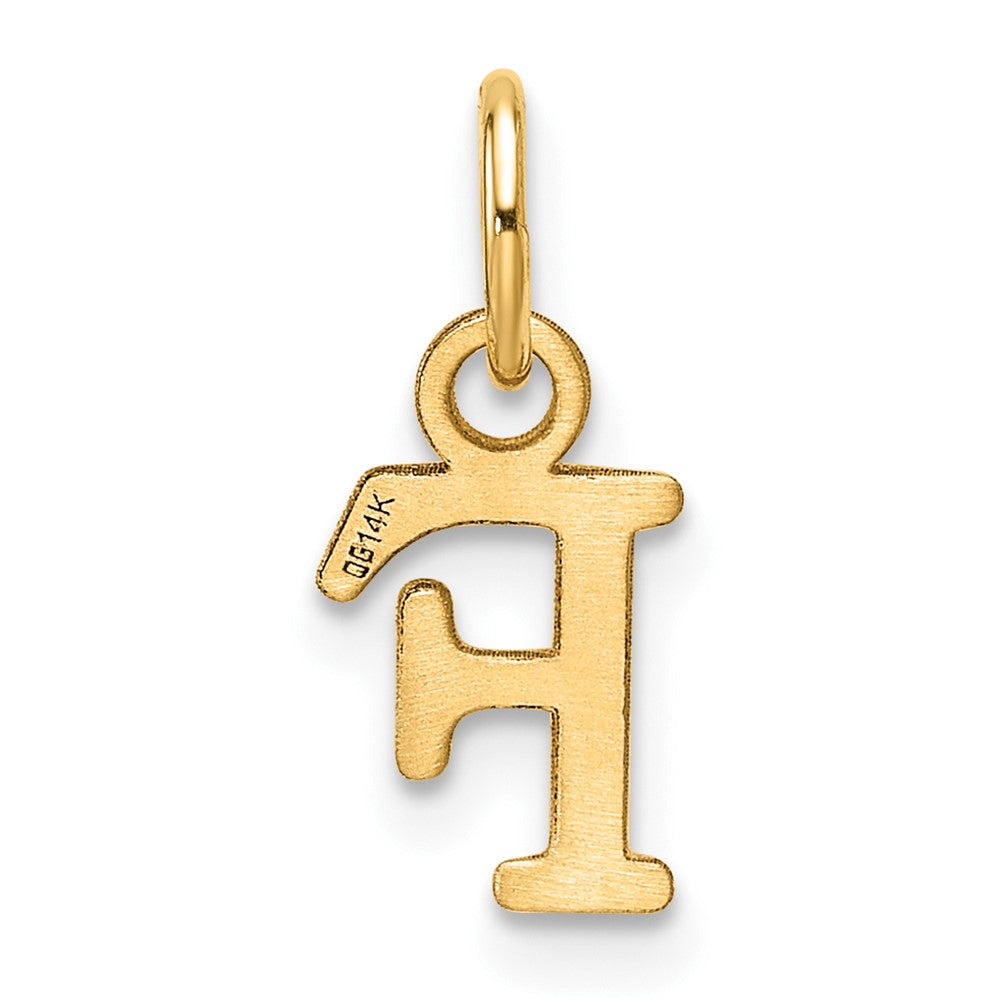 14ky Cutout Letter F Initial Pendant