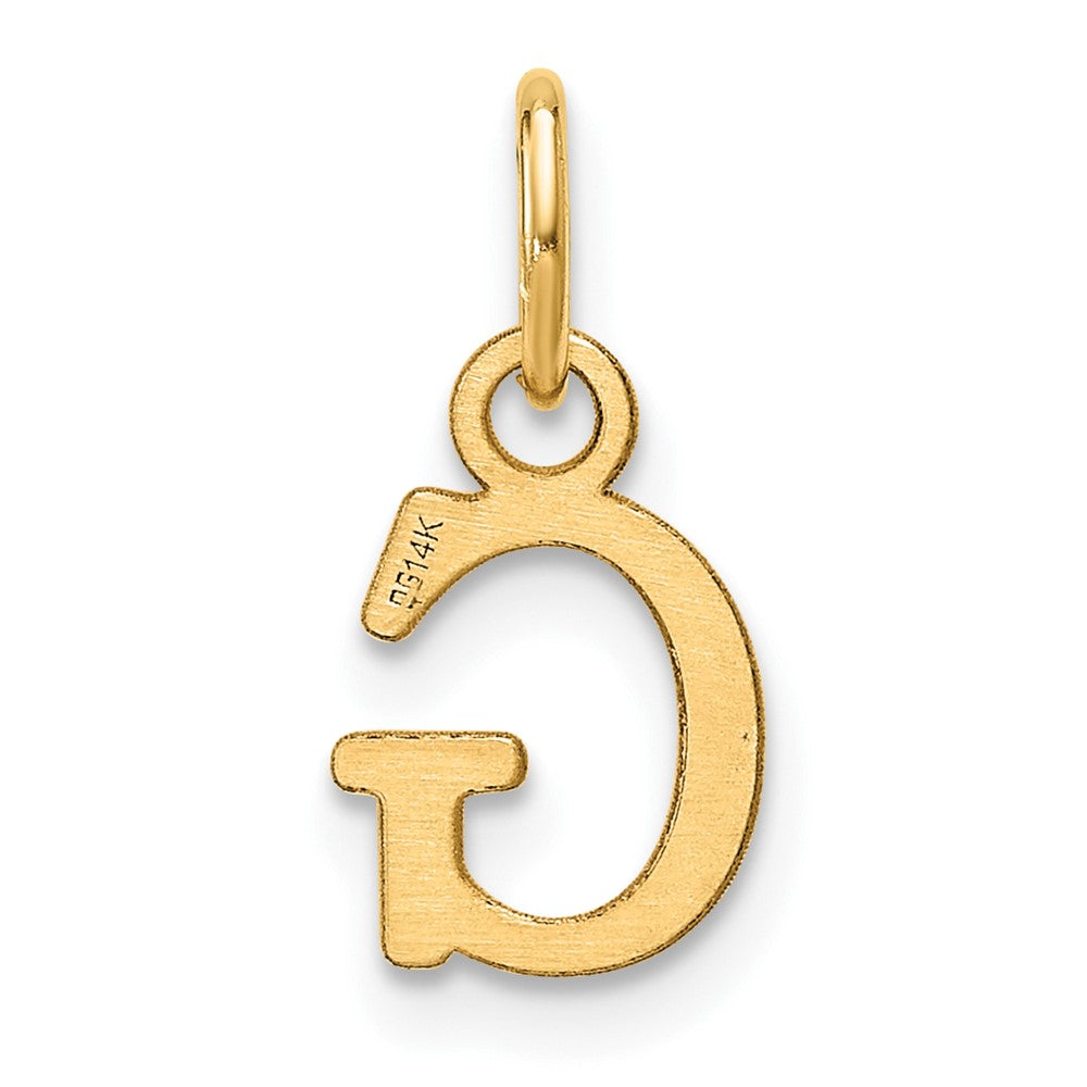 14ky Cutout Letter G Initial Pendant