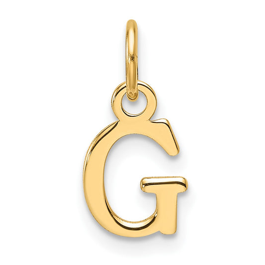 14ky Cutout Letter G Initial Pendant