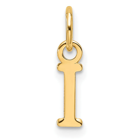 14ky Cutout Letter I Initial Pendant