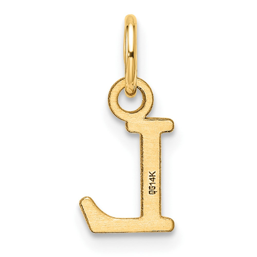 14ky Cutout Letter L Initial Pendant