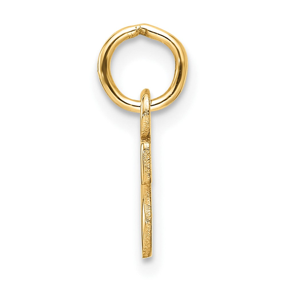 14ky Cutout Letter S Initial Pendant