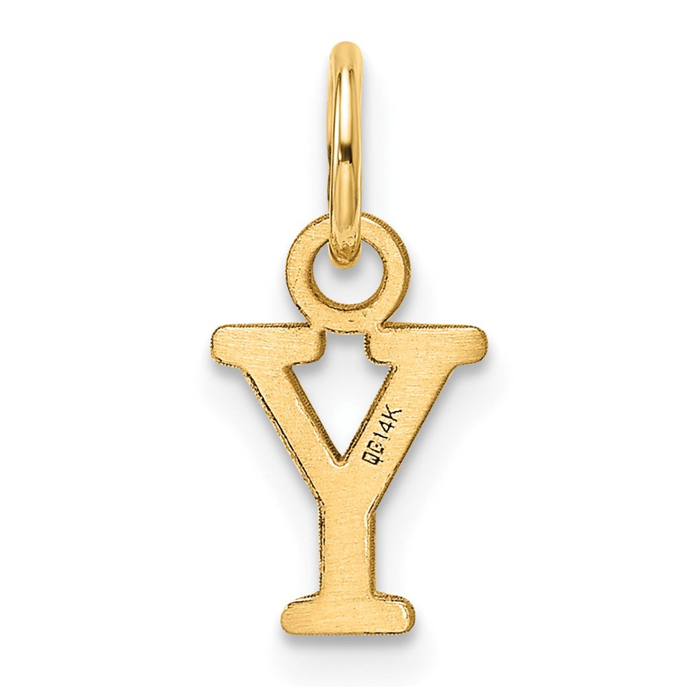 14ky Cutout Letter Y Initial Pendant