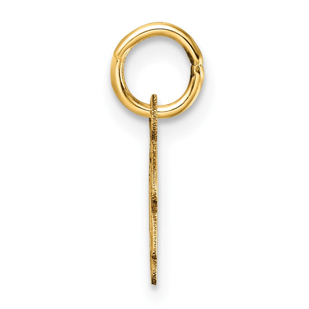 14K Uppercase Letter D Initial Charm