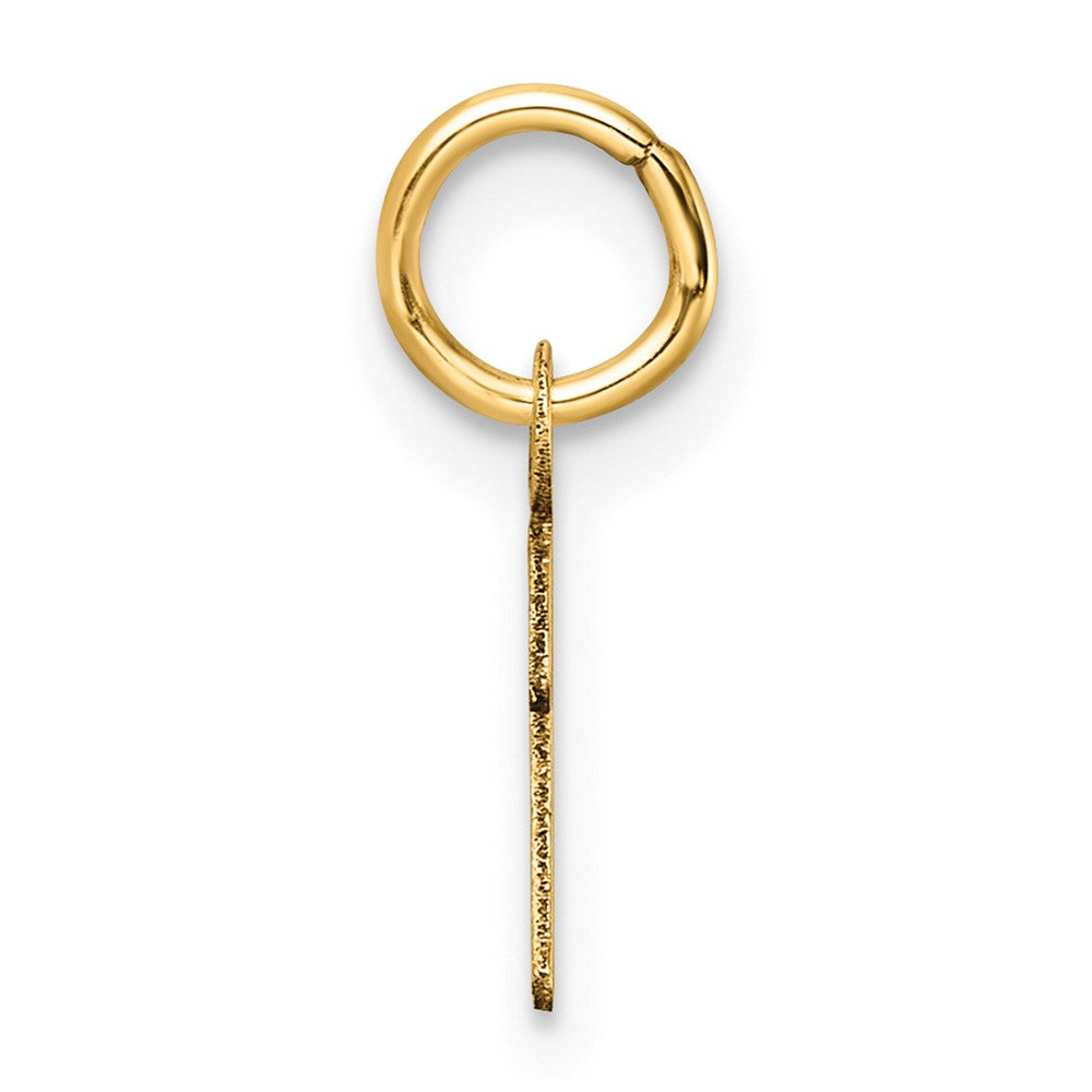 14K Uppercase Letter I Initial Charm