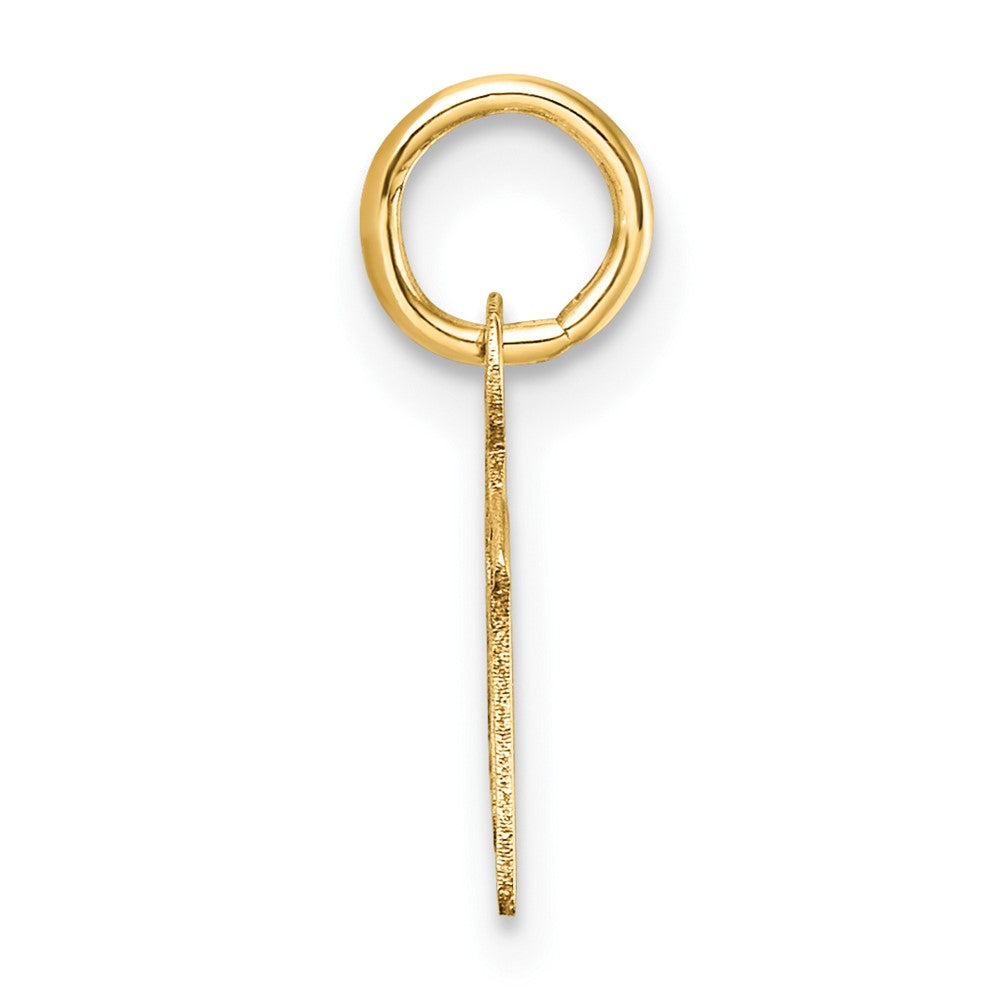 14K Uppercase Letter M Initial Charm