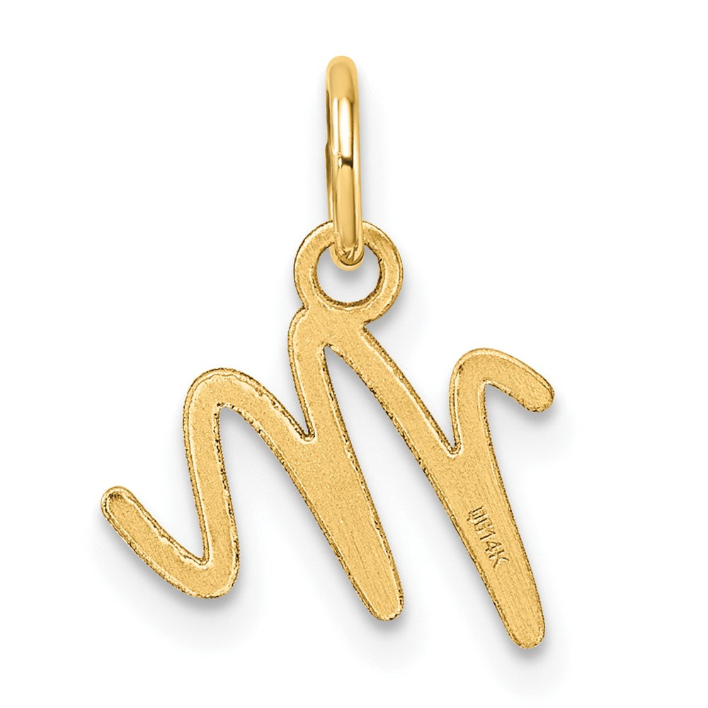 14K Uppercase Letter M Initial Charm