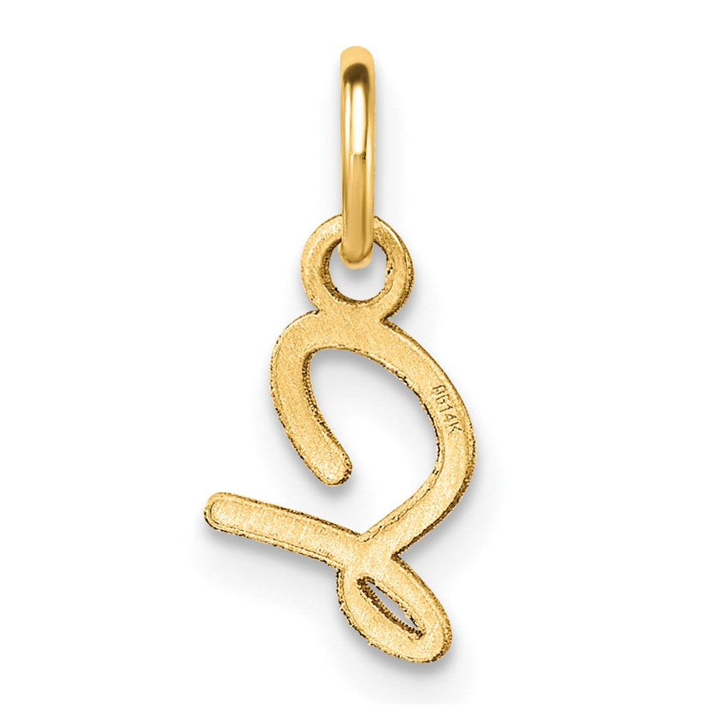 14K Uppercase Letter S Initial Charm