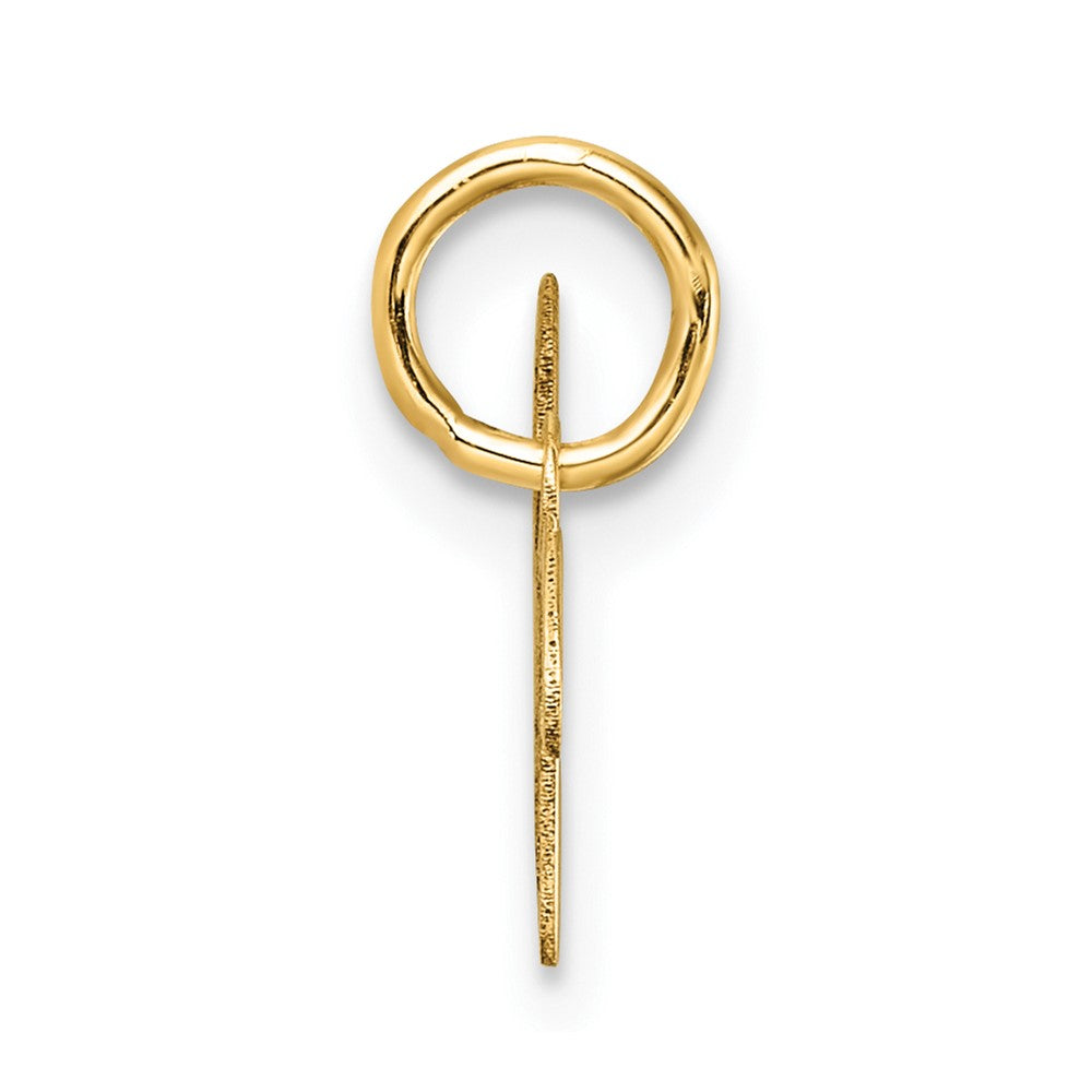 14K Uppercase Letter W Initial Charm