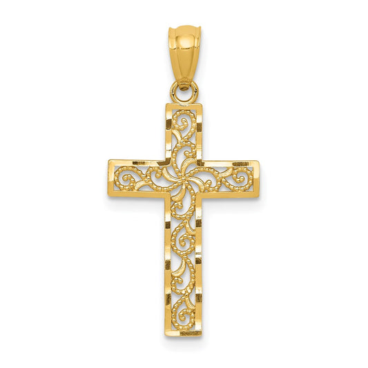 14k Cross Pendant