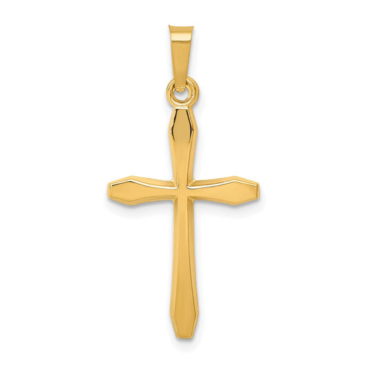 14k Polished Passion Cross Pendant