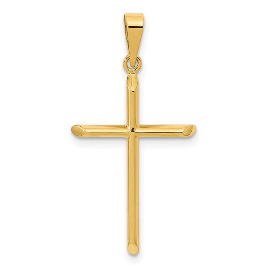 14K Polished Cross Pendant