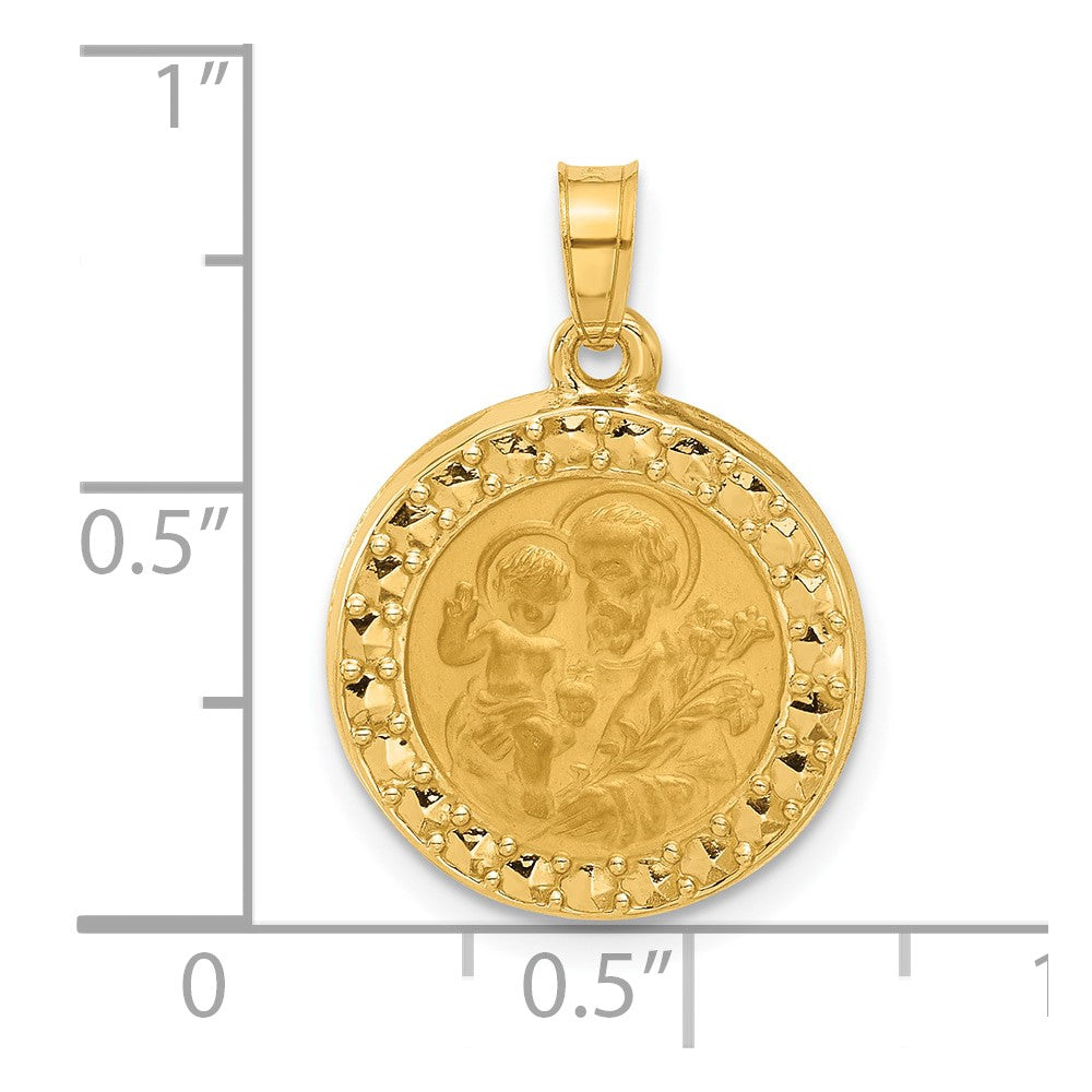 14K Hollow St. Joseph Medal