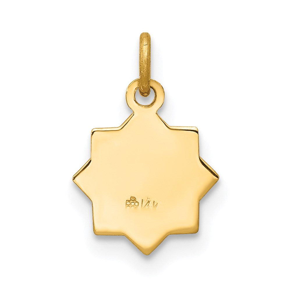 14k Blessed Mary Charm