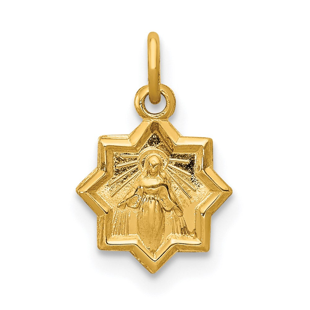 14k Blessed Mary Charm
