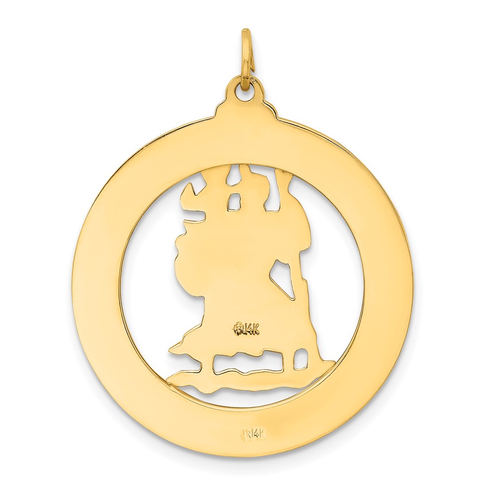 14k Saint Christopher Medal Pendant