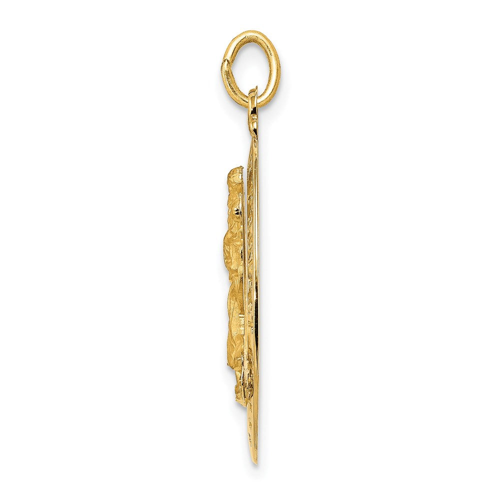 14k Saint Christopher Medal Pendant