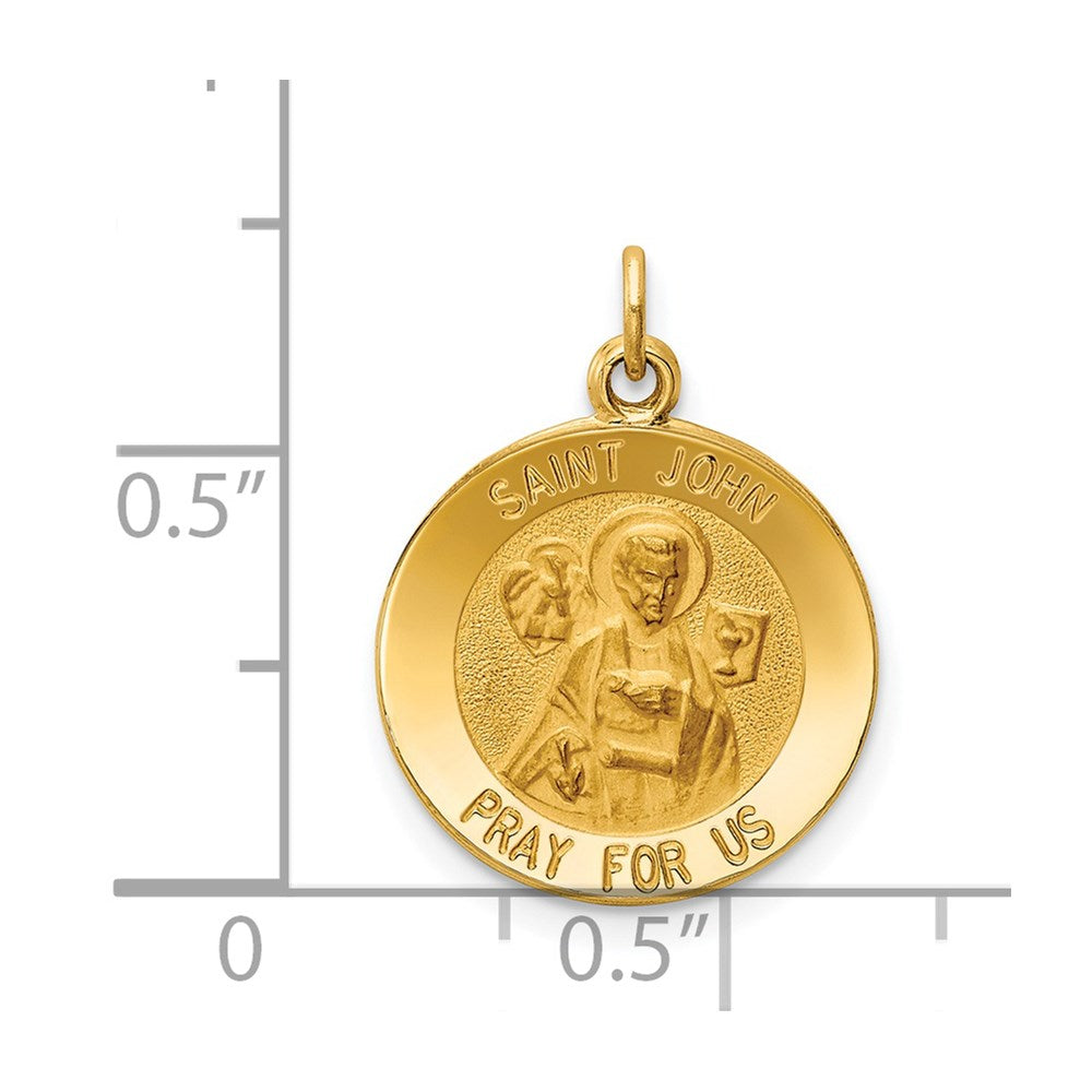 14k Saint John Medal Charm