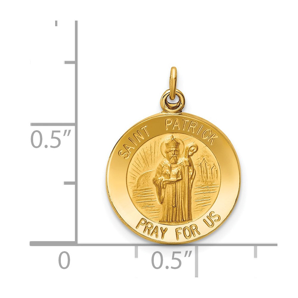 14k Saint Patrick Medal Charm
