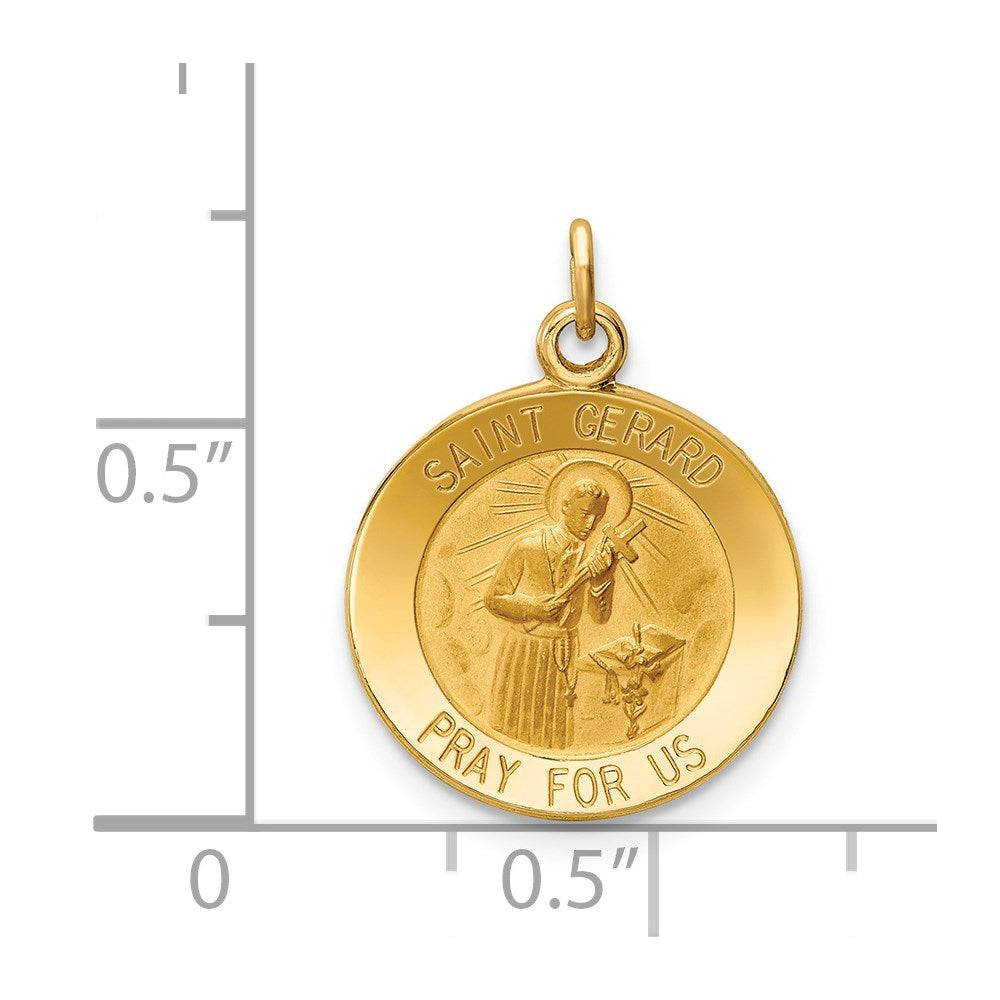 14k Saint Gerard Medal Charm