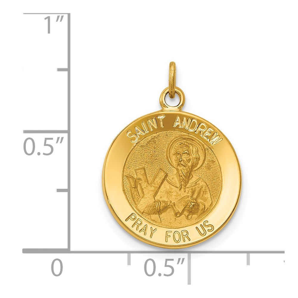 14k Saint Andrew Medal Charm