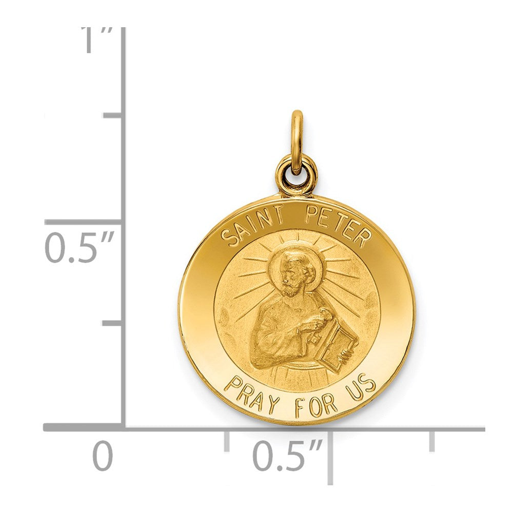 14k Saint Peter Medal Charm
