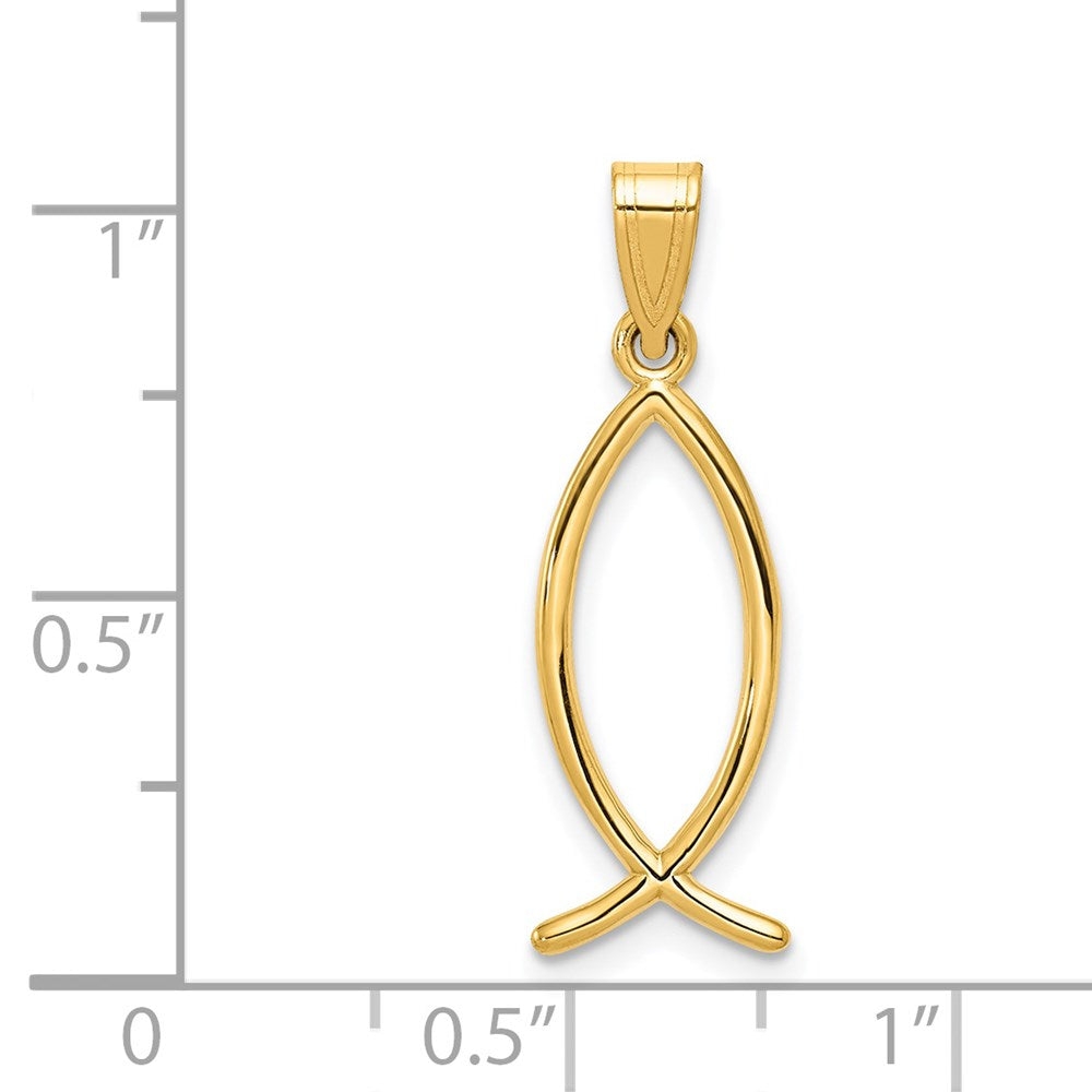 14k Ichthus Fish Charm
