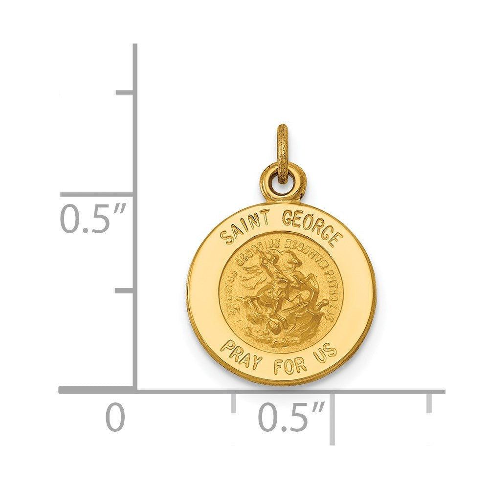 14k Saint George Medal Charm